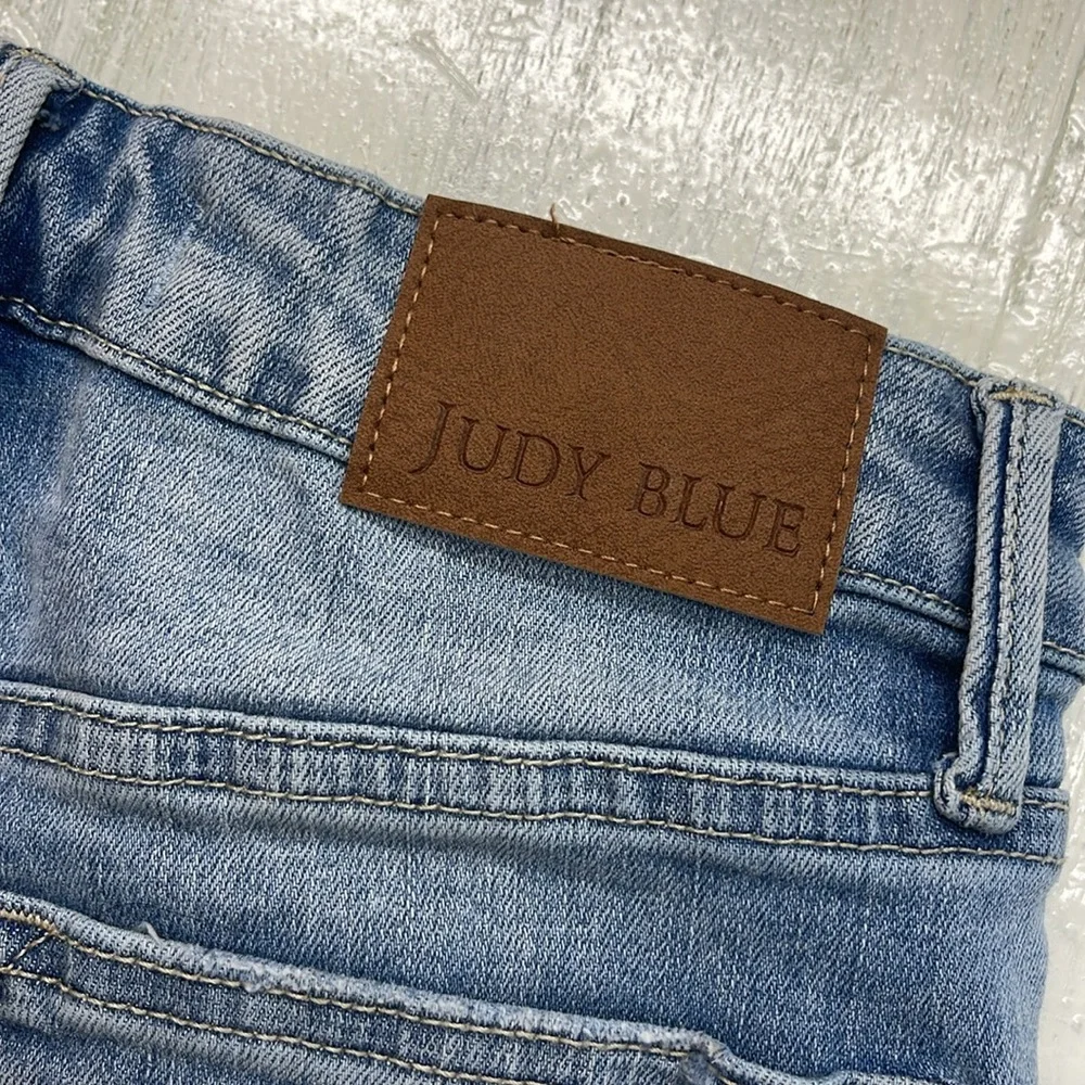 Judy Blue High Waist Rolled Denim Shorts Sz S
